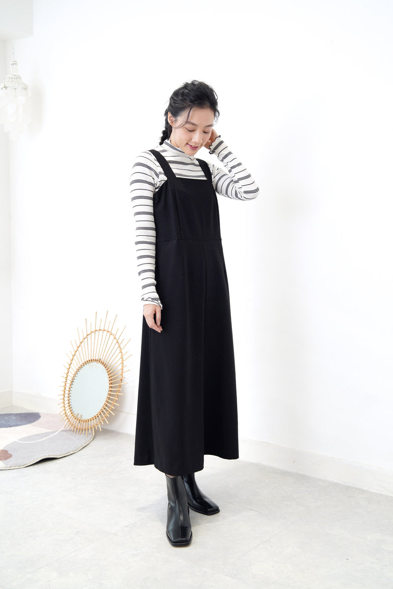 Black wide leg jumpsuit