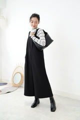 Black wide leg jumpsuit