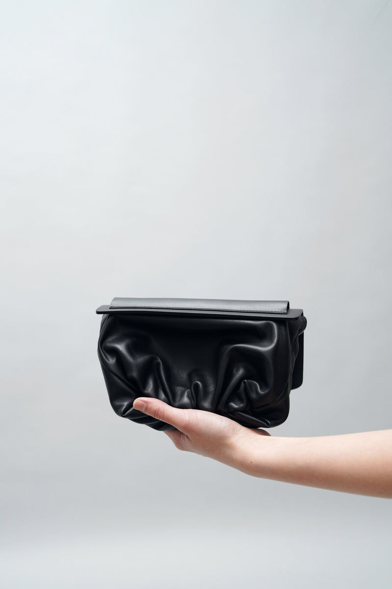 Black multi function premium leather clutch