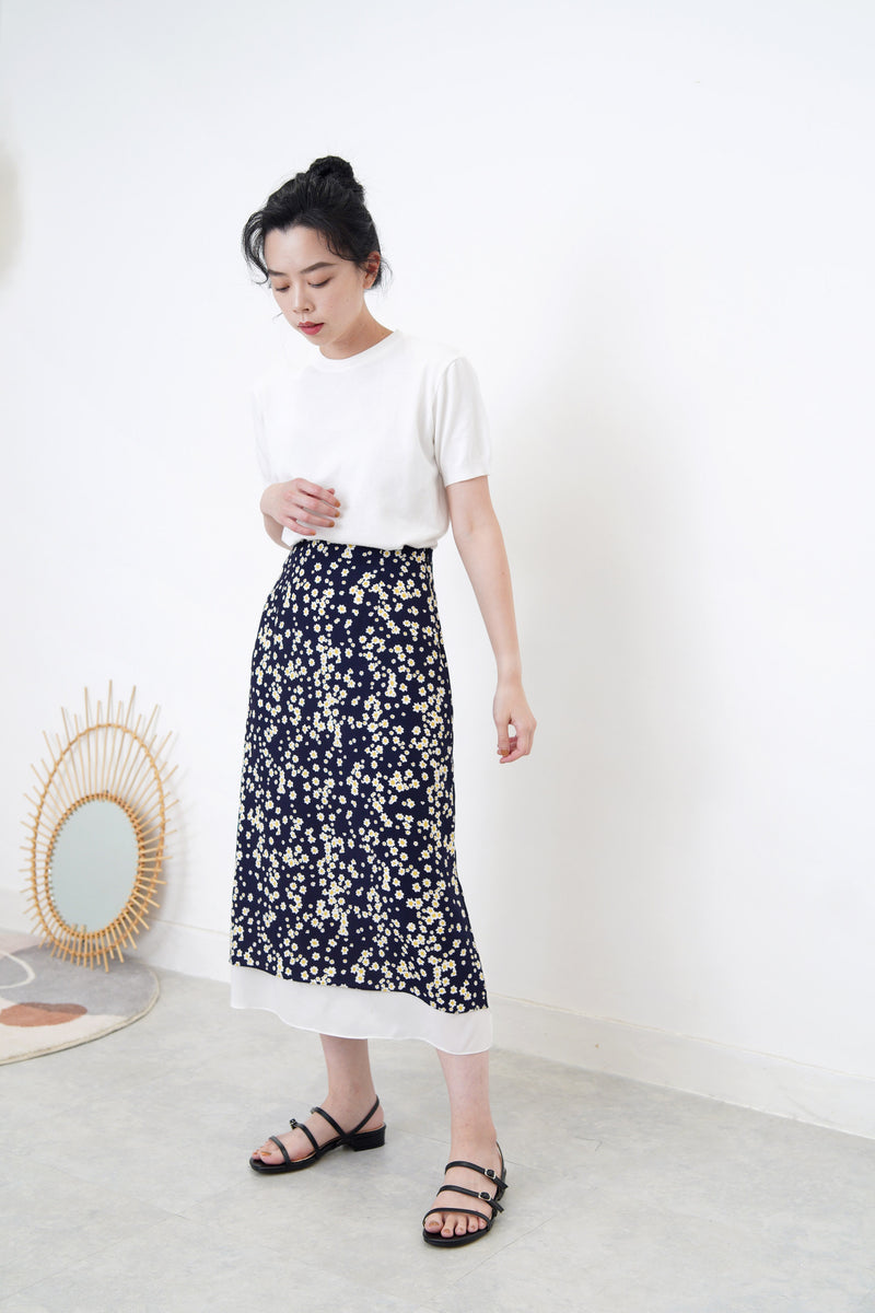 White minimal soft knit top