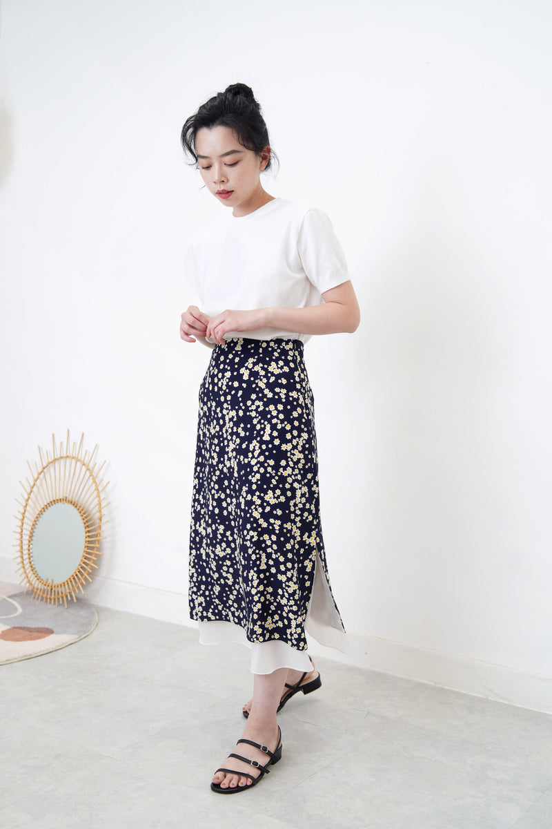 White minimal soft knit top