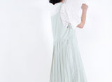 Baby blue cami dress in pleats