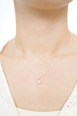 925 silver heart shape necklace