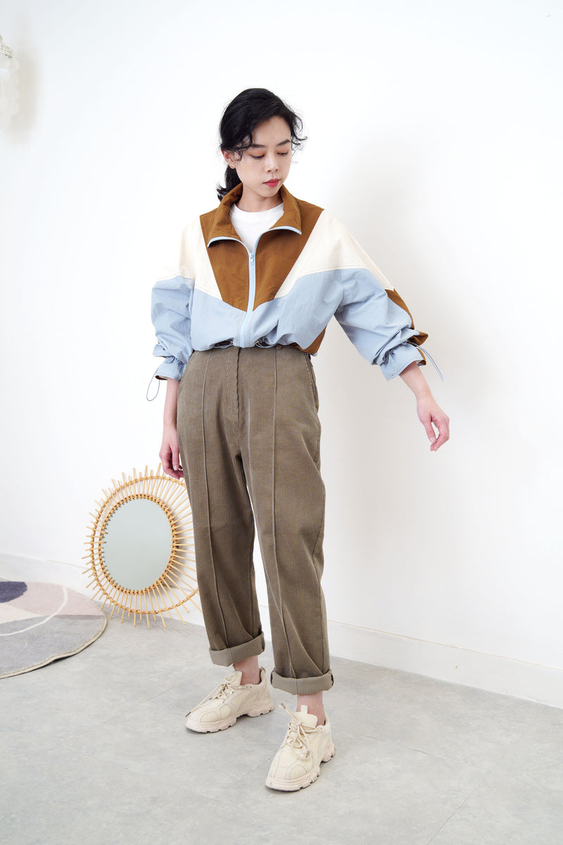 Patchwork windbreak in crop cut