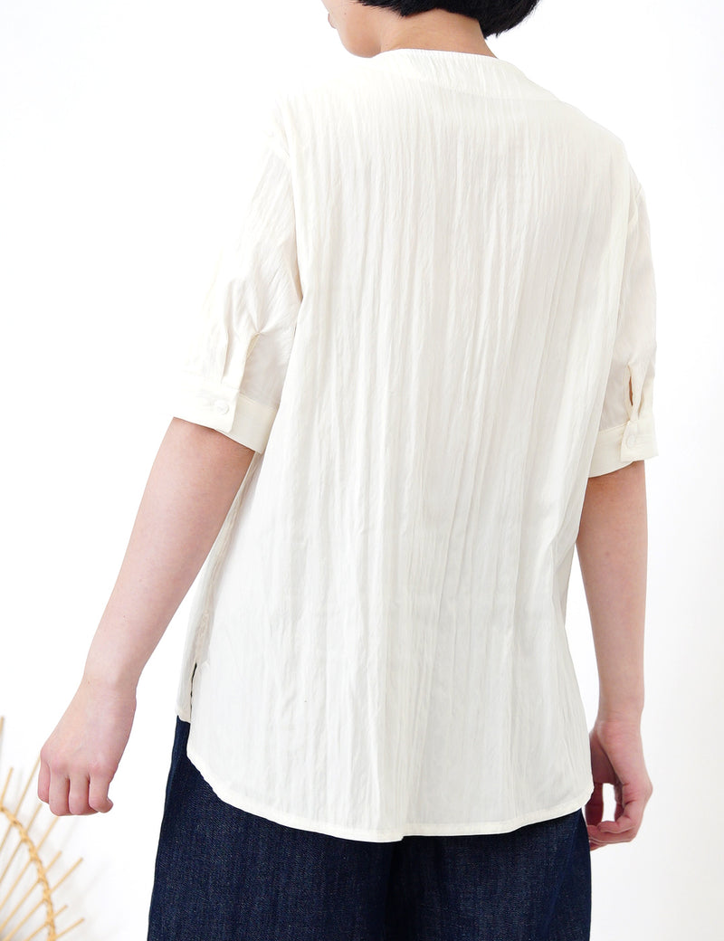 Ivory double layers shirt blouse