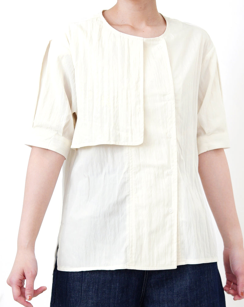 Ivory double layers shirt blouse