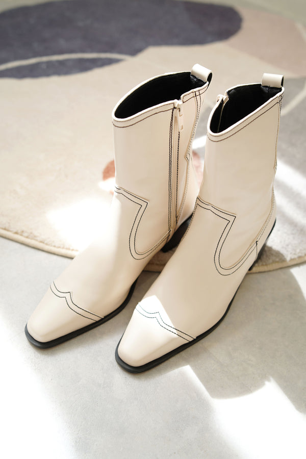 Ivory western boots