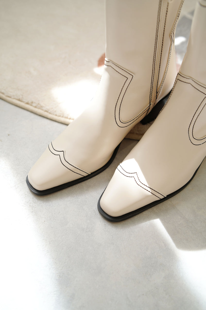 Ivory western boots