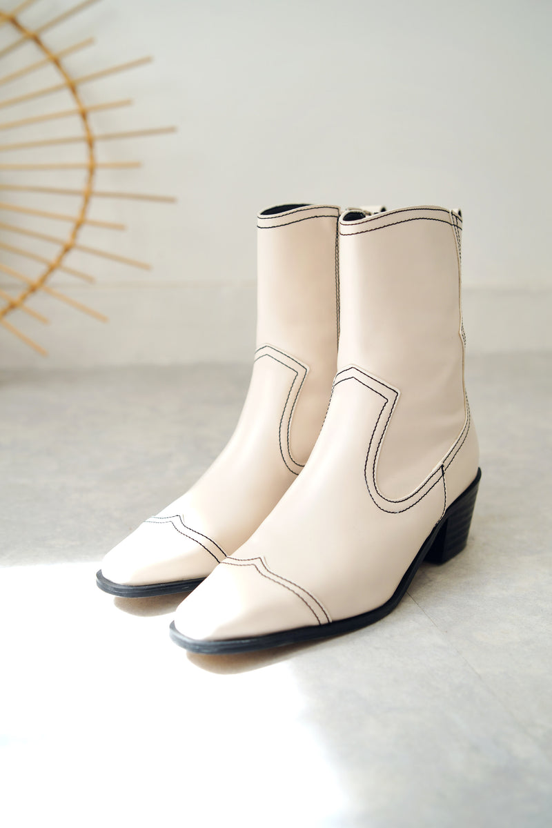 Ivory western boots