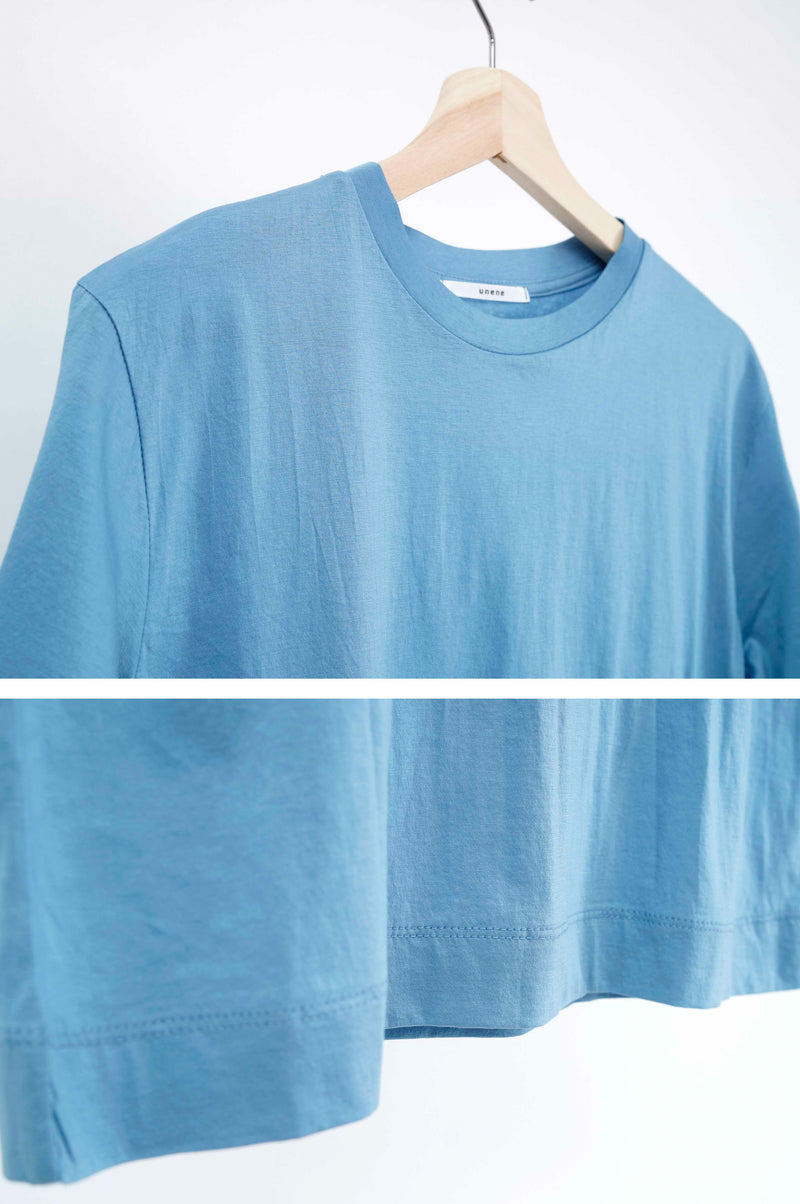 Cyan basic tee top