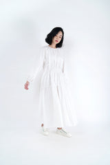 White cloud maxi dress