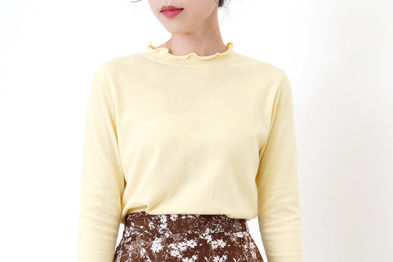 Butter inner in ruffle fringe