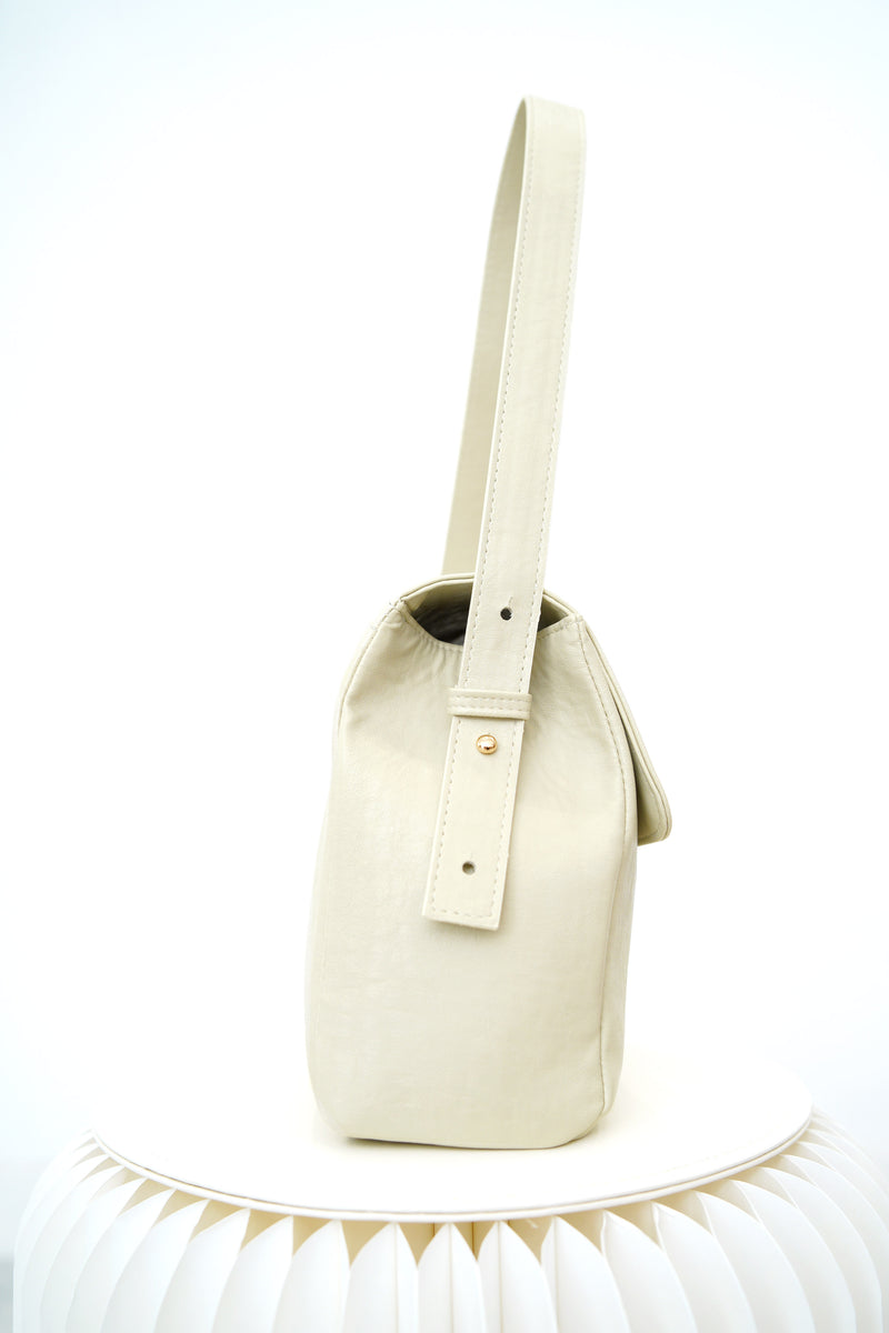 Ivory pu shoulder bag
