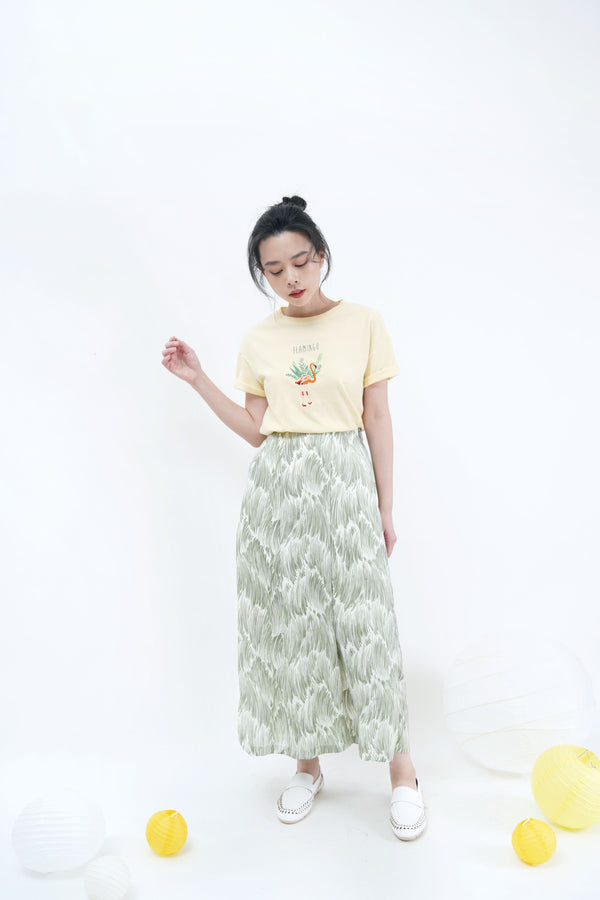 Green grass pattern skirt