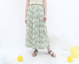 Green grass pattern skirt
