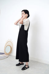 Black linen jumpsuit