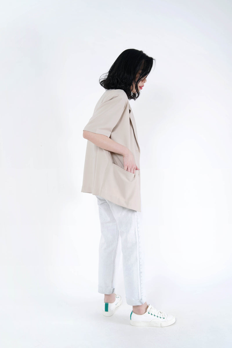 Off white wash out jeans in pencil cut