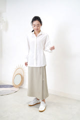 White premium shirt w/ waist strap