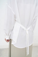 White premium shirt w/ waist strap