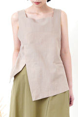 Choco vest w/ split hem