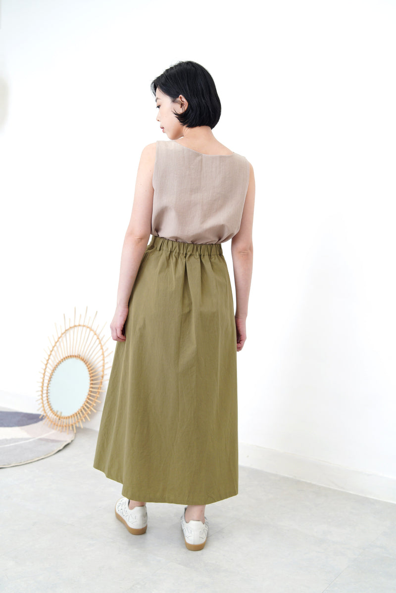 Choco vest w/ split hem