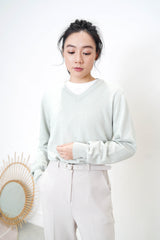 Mint v neck premium sweater