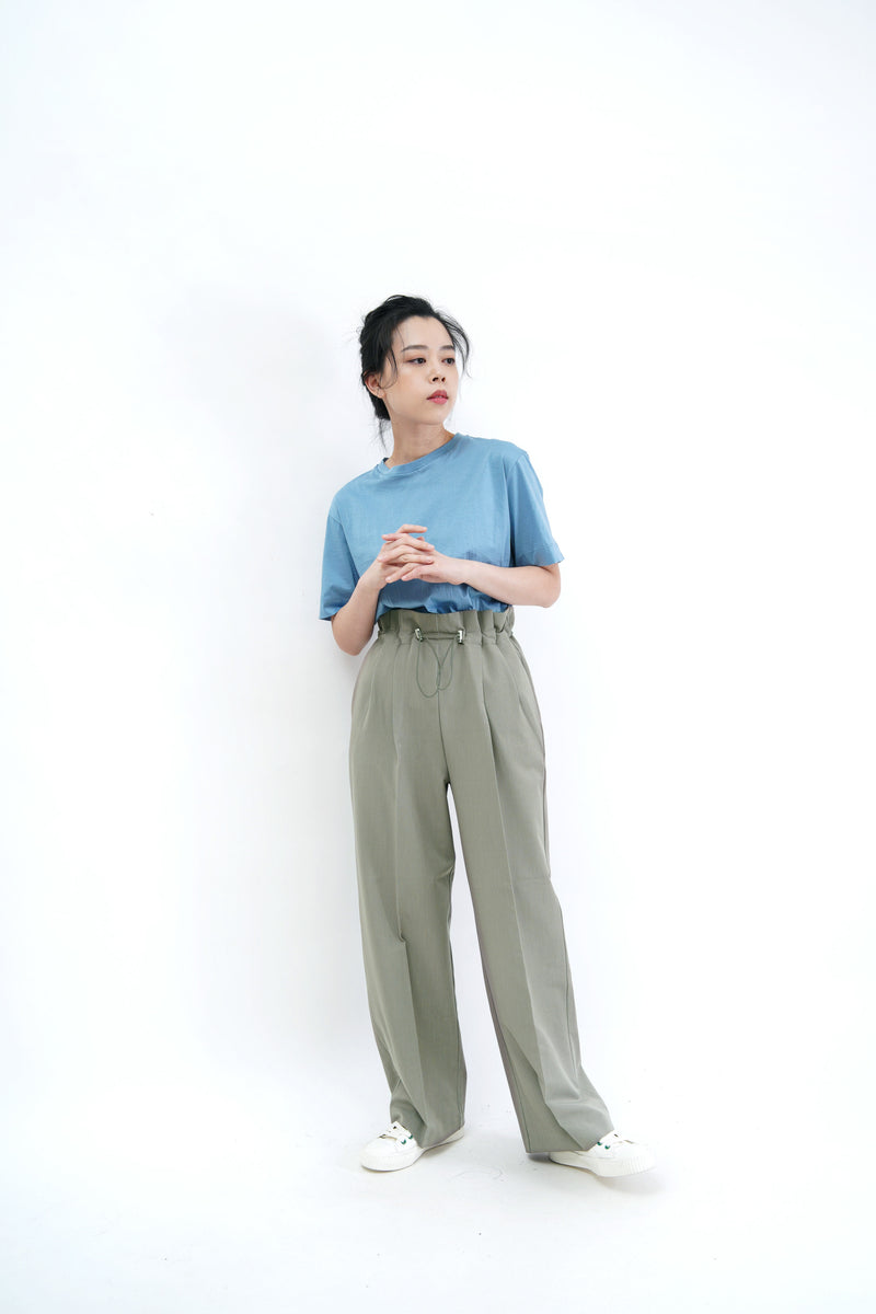 Cyan basic tee top