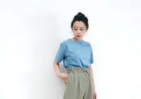 Cyan basic tee top