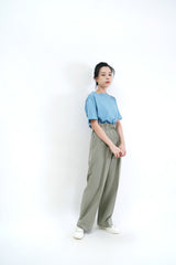 Cyan basic tee top