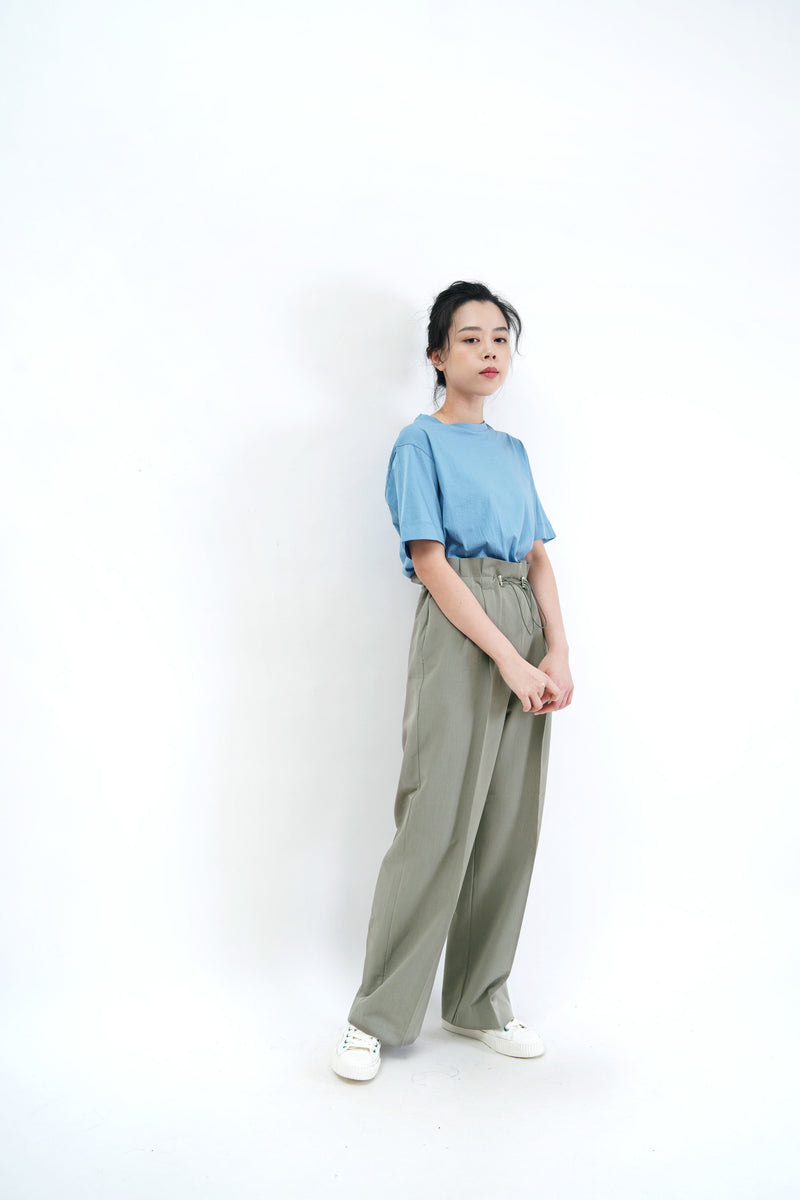 Cyan basic tee top