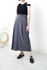 Grey skirt w/ side buckles