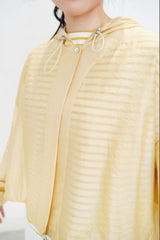 Spring yellow jacket in flare cut