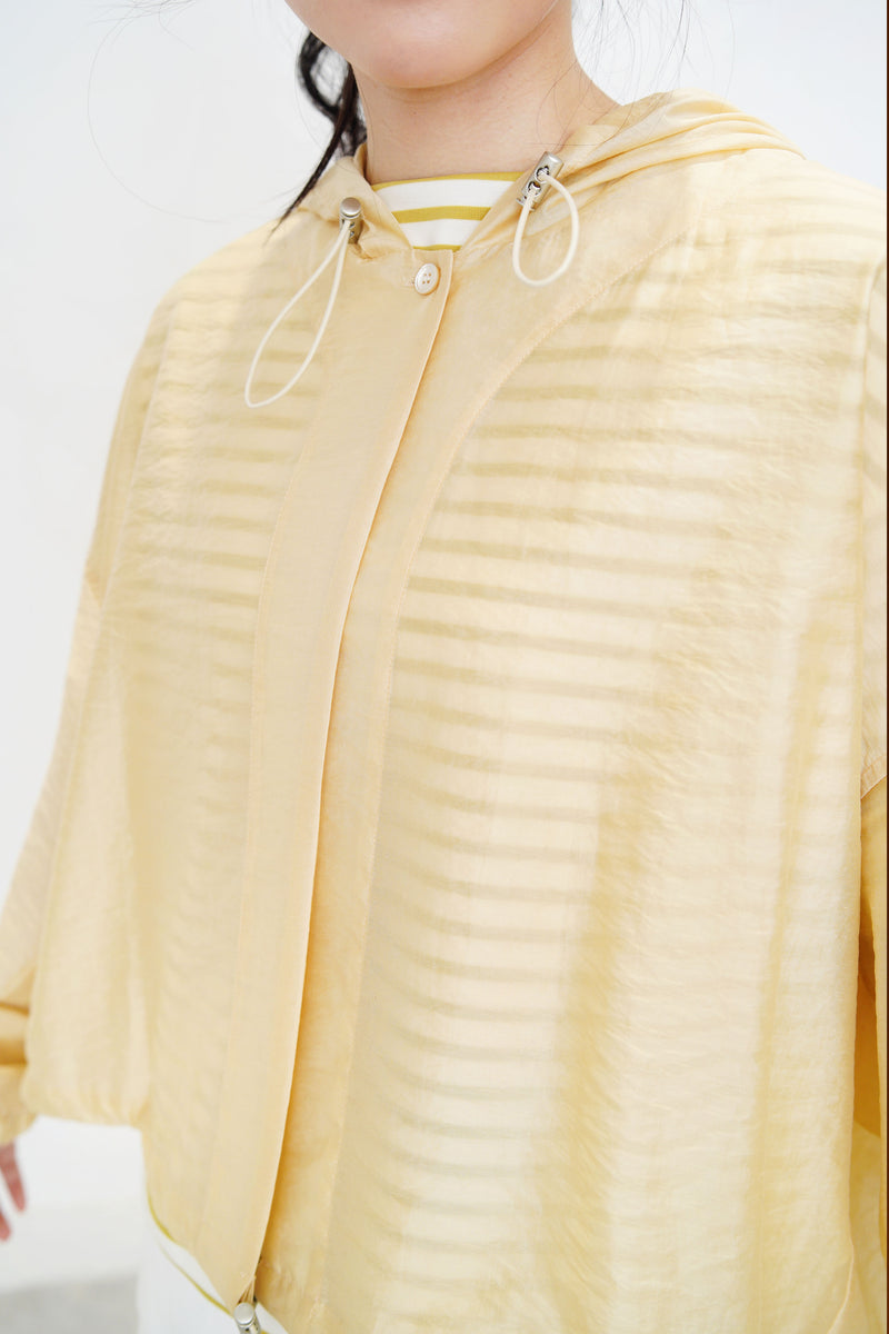 Spring yellow jacket in flare cut