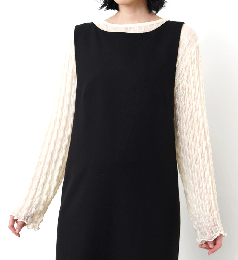 Black dress in twist detail back