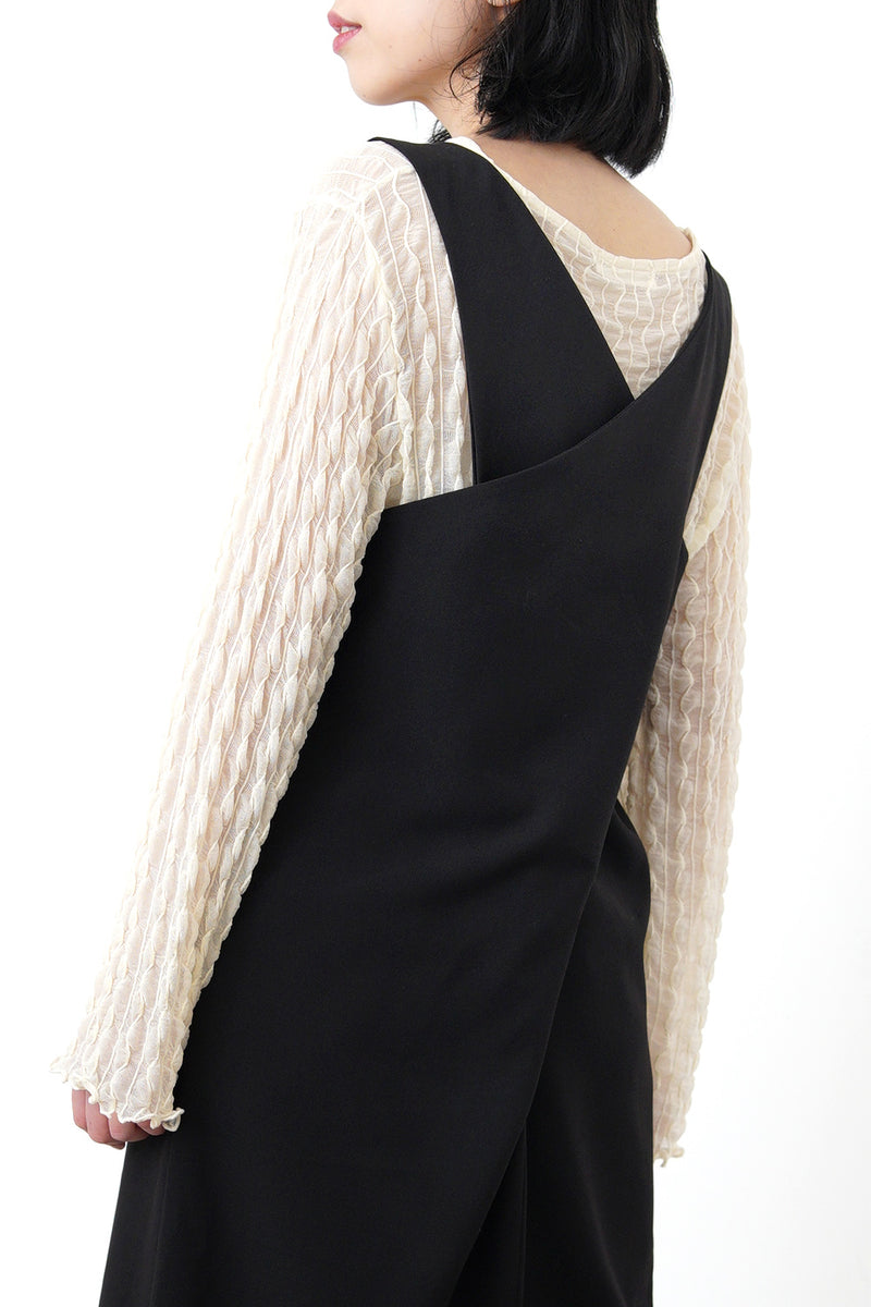 Black dress in twist detail back