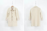 Ivory double sided faux fur coat