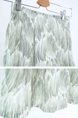 Green grass pattern skirt