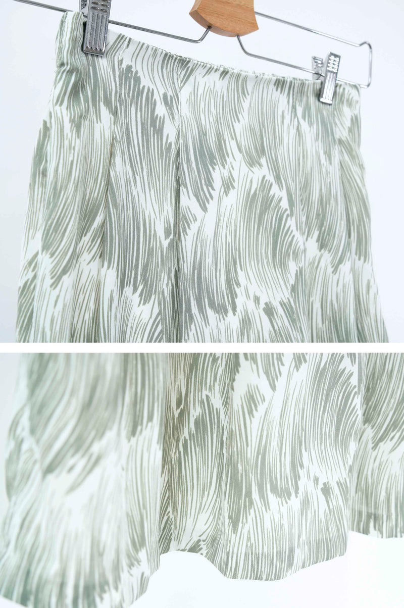 Green grass pattern skirt