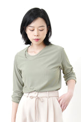 Avocado top in layering collar