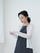 Grey wind breaker cami dress w/ string details