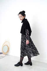 Black detail lace up shoes