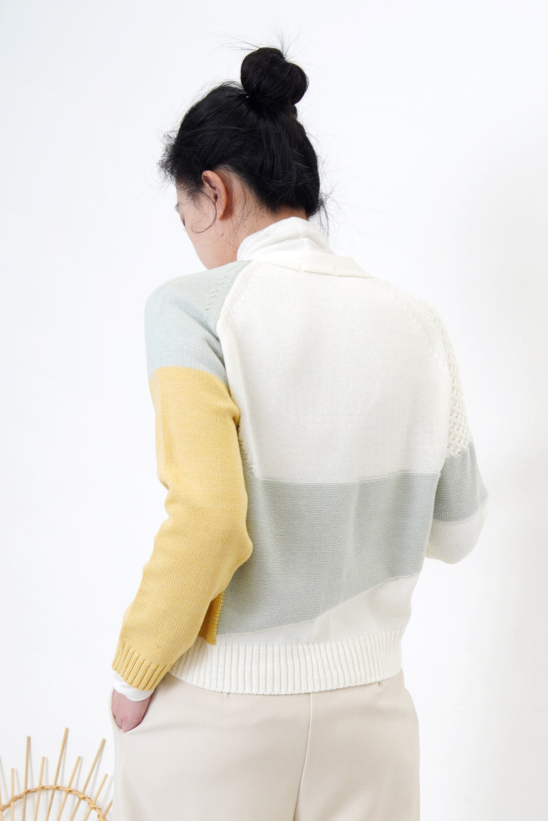 Spring patchwork cardigan