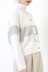 Spring patchwork cardigan