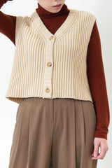 Beige check wool jacket