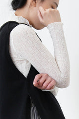 White lace stand collar inner