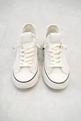 Off white leather sneakers