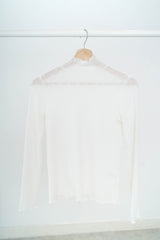 White lace stand collar inner