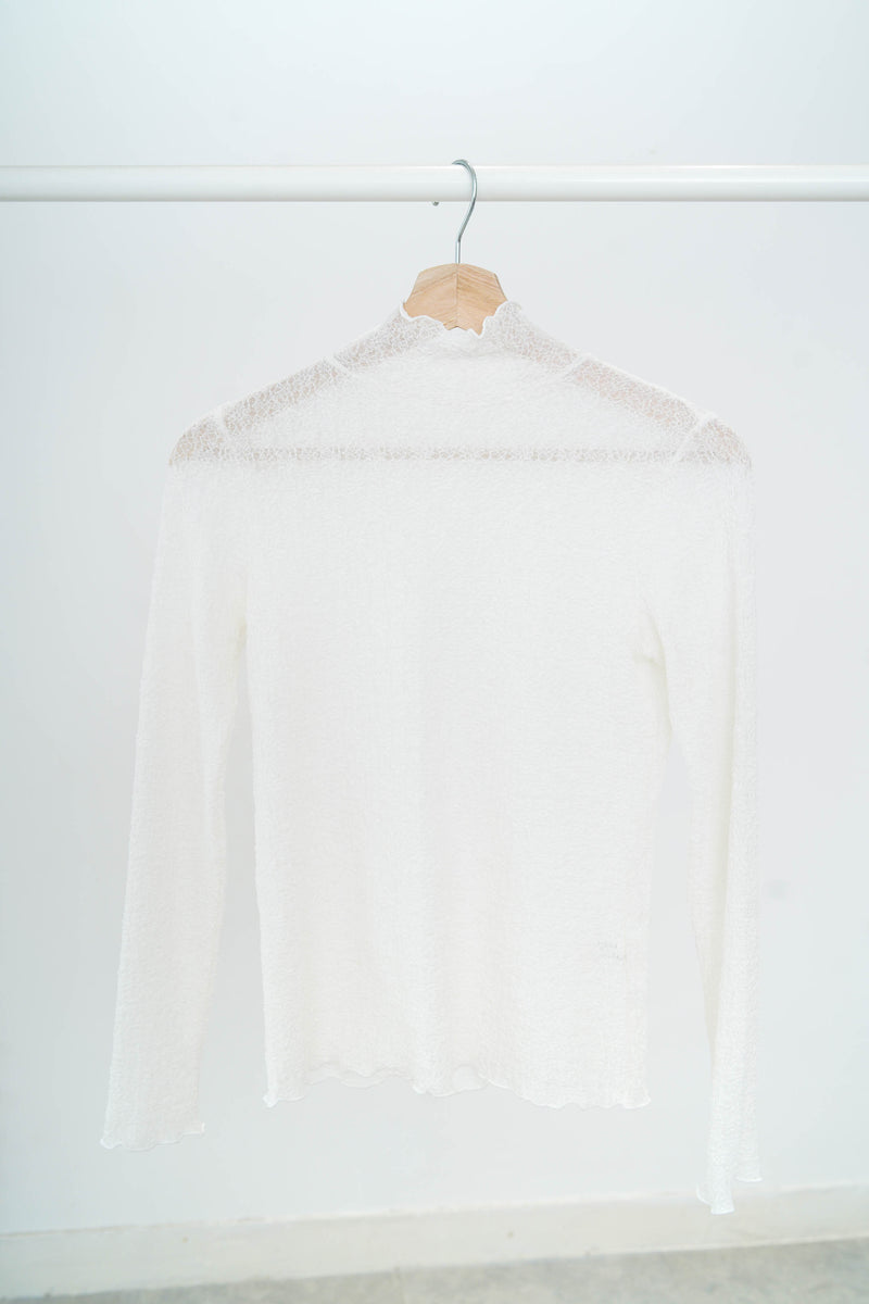 White lace stand collar inner