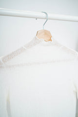 White lace stand collar inner