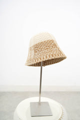 Begie gradient knit buckle hat